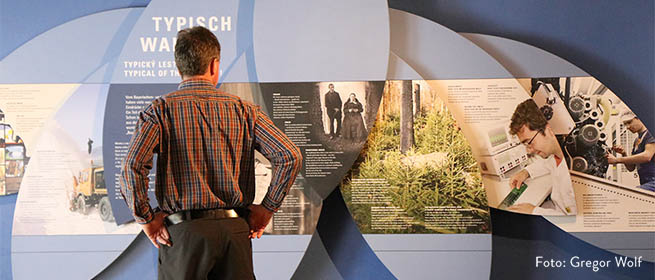 Ein Teil der Ausstellung beschäftigt sich mit der Geschichte der Region.