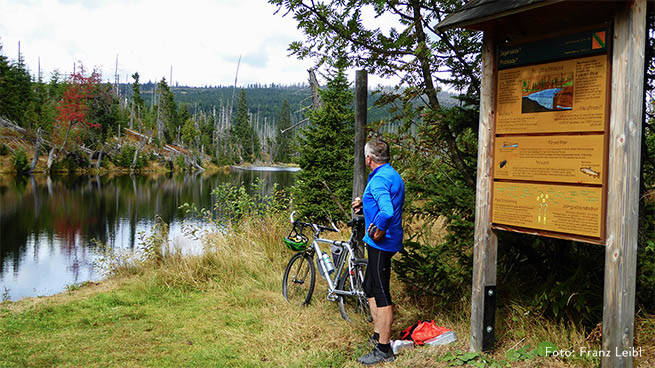 Many national park highlights, such as the Reschbachklause, can also be experienced on bike.