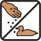 Piktogramm: Tiere nicht füttern
