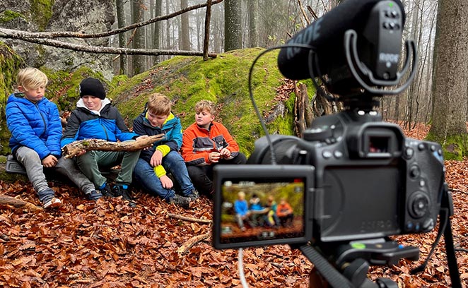 >Videodreh für das Nationalpark-Dingsbums.