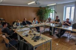 Das Projektteam des „Sozioökonomischen Monitorings“ bei einem Workshop in der Nationalparkverwaltung. Foto: Florian Porst/Nationalpark Bayerischer Wald