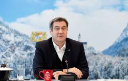 Das bayerische Kabinett unter dem Vorsitz von Ministerpräsident Markus Söder billigte die geplante Nationalparkerweiterung nahe Finsterau am 15. Februar. Foto: Bayerische Staatskanzlei/Lukas Barth