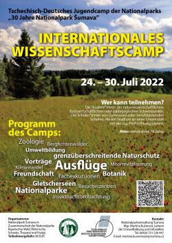 Das "Deutsch-Tschechische Wissenschaftscamp" findet vom 24. bis 30. Juli im Nationalpark Šumava statt.