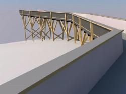 Die Aussichtsplattform „Lusenblick“ mit einem barrierearmen Zugang wird das Angebot am „Naturerlebnis Wistlberg“ abrunden. Entwurf: PPP