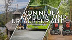 Vom barrierearmen Rundweg Libelle über den ÖPNV bis zur Rachelkapelle handelt die neue Podcast-Folge. Bilder/Grafik: Nationalpark Bayerischer Wald