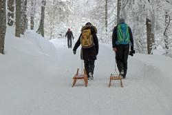Gemütliches Wandern auf geräumten Wegen ist auf dem Rundweg von Spiegelhütte nach Scheuereck angesagt. - Foto: Gregor Wolf