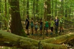 Beim Kinderprogramm des Nationalparks kann gemeinsam der Wald erkundet werden. (Foto: Thomas Michler/Nationalpark Bayerischer Wald – Freigabe nur in Verbindung mit dem Veranstaltungshinweis)