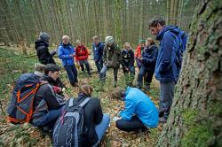 „Raus aus dem Uni-Alltag, rein in die Natur“ lautet das Motto des Commerzbank-Praktikums. Neben der Mitarbeit im Bereich der Umweltbildung stehen auch viele Fortbildungen auf dem Programm. (Foto: Philipp Seyfried/ Nationalpark Bayerischer Wald)