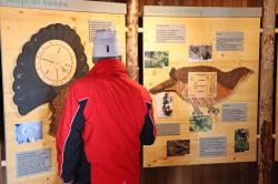 Wissenswertes zum Auerhahn und zur Waldgeschichte erfahren die Teilnehmer bei der Schneeschuhwanderung am 29. Dezember zur Lindberger Schachtenhütte. (Foto: Gregor Wolf)