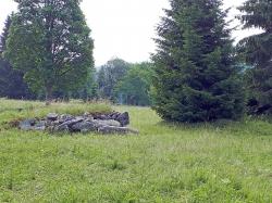 Relikte aus vergangenen Zeiten, wie Steinrampen von Häusern, sind in der Region zwischen Fürstenhut und Buchwald an vielen Stellen zu sehen. (Foto: Annette Nigl /Nationalpark Bayerischer Wald ­  –  Freigabe nur in Verbindung mit dem Veranstaltungshinweis)