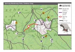 Vor Ort wird mit Schildern auf den gesperrten Bereich zwischen Waldhäuser und Graupsäge hingewiesen. (Grafik: Julia Zink / Nationalpark Bayerischer Wald)