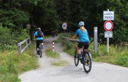 Über den Grenzübergang Buchwald führt die grenzüberschreitende Tour am 3. September. (Foto: Nationalpark Bayerischer Wald)