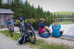Die erste Station der grenzüberschreitenden Radtour ist die malerische Reschbachklause. (Foto: Annette Nigl/Nationalpark Bayerischer Wald)