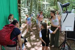 Ein Anziehungspunkt war die Fotobox. Hier konnten sich Groß und Klein mit verschiedenen Spechten ablichten lassen und die Bilder mit nach Hause nehmen.