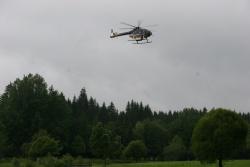 Hubschrauber bei Airborne-Laserscanning-Befliegung.
Foto: Rainer Pöhlmann