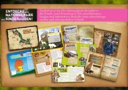 76 bunte Seiten mit kindgerechten Texten enthält das Buch: Abenteuer Nationalpark – Kinder auf Entdeckertour