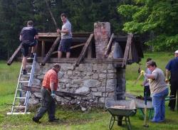 Mit Spaß bei der Arbeit (Foto: NPV Bayerischer Wald)