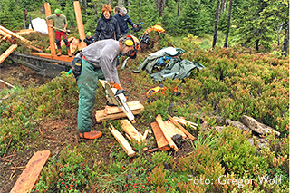 Freiwillige im Nationalpark